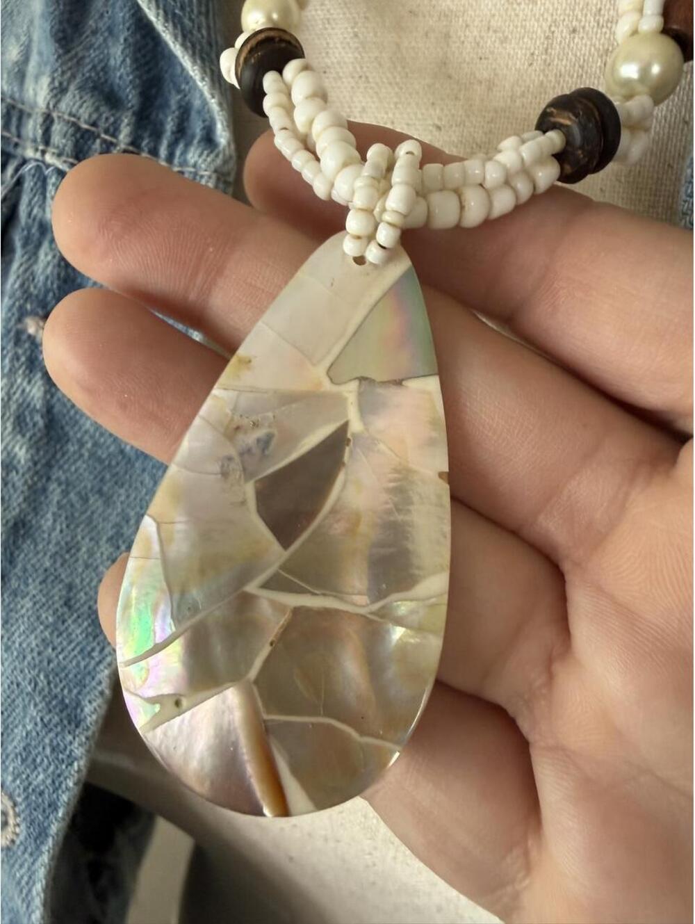Beachcomber Mother of Pearl Necklace.